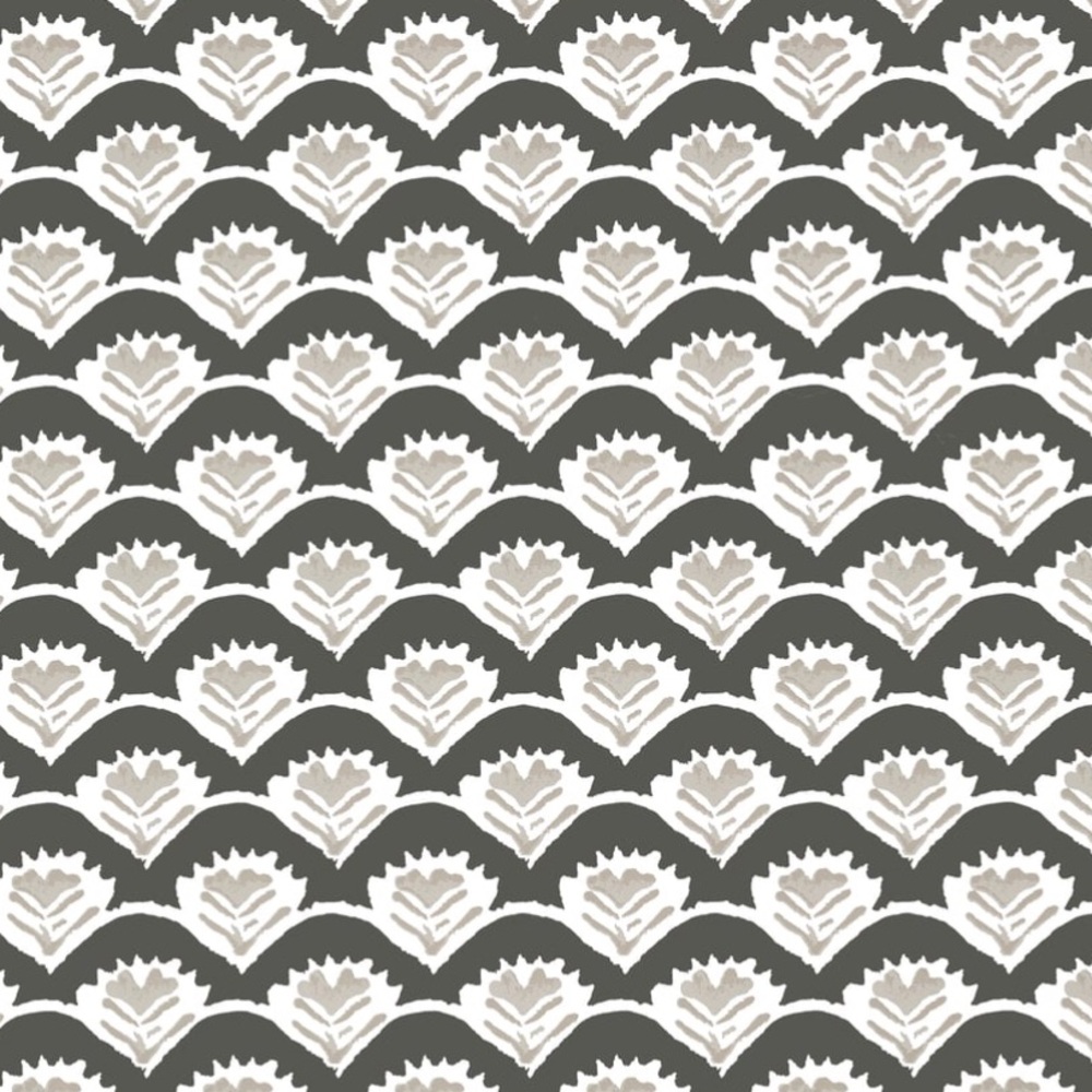 Thibaut Emily Wallpaper in Black and Beige